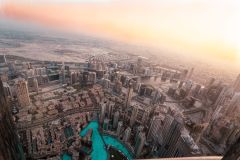 View from Burj Khalifa Sunset