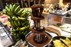 Conrad Dubai Breakfast Buffet Chocolate Fountain