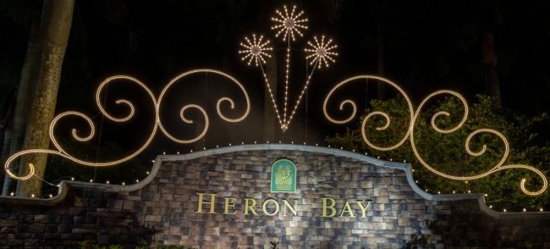 Heron Bay Coral Springs Parkland Sign