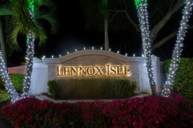 Lennox Isle Coral Springs Entrance Sign